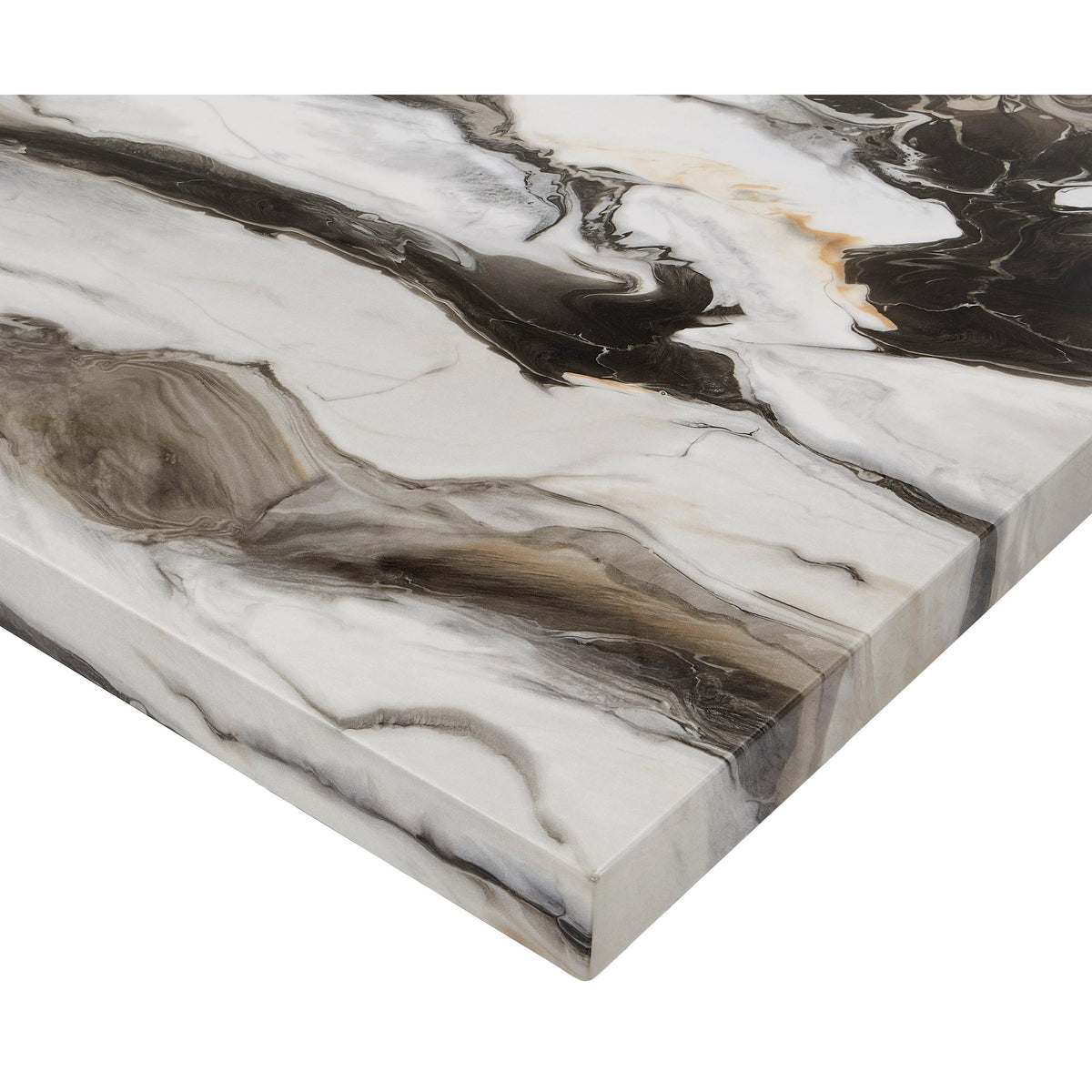  Crown Mark Resia 2120BMBL-T-3048 Dining Table Faux Marble - Brown IMAGE 5