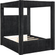  Crown Mark Carla 5118BK-K King Canopy Bed - Black IMAGE 1