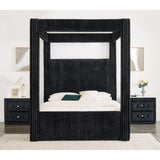  Crown Mark Carla 5118BK-K King Canopy Bed - Black IMAGE 3