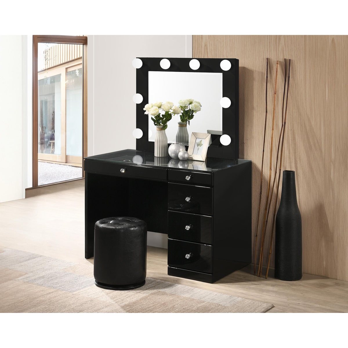  Crown Mark Luxo B4852BK-91-11 Vanity Top W/LED - Black IMAGE 3