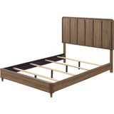  Crown Mark Nyomi B4922-K King Panel Bed - Light Brown IMAGE 2