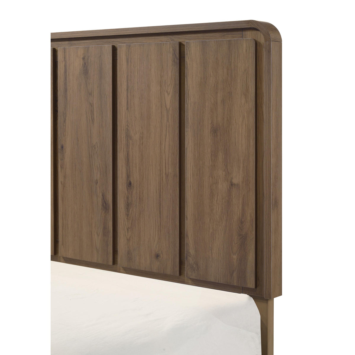  Crown Mark Nyomi B4922-K King Panel Bed - Light Brown IMAGE 5