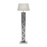 Carmen Geometric Base Floor Lamp Silver image