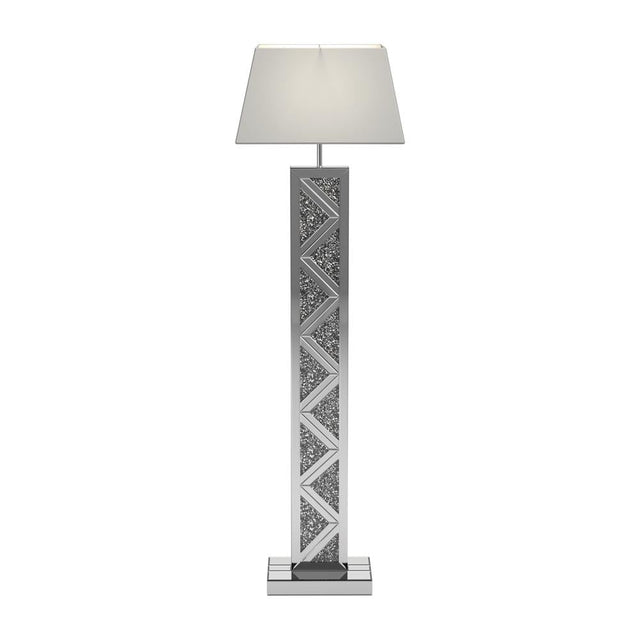 Carmen Geometric Base Floor Lamp Silver image