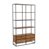 Belcroft 4-drawer Etagere Natural Acacia and Black image