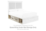 Cambeck Upholstered Bed with 2 Side Under Bed Storage