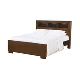 Jessica California King Bed With Storage Headboard Cappuccino