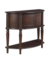 Brenda Console Table With Curved Front Brown