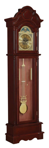 Diggory Grandfather Clock Brown Red And Clear