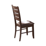 Dalila Ladder Back Side Chairs Cappuccino And Black (Set Of 2)