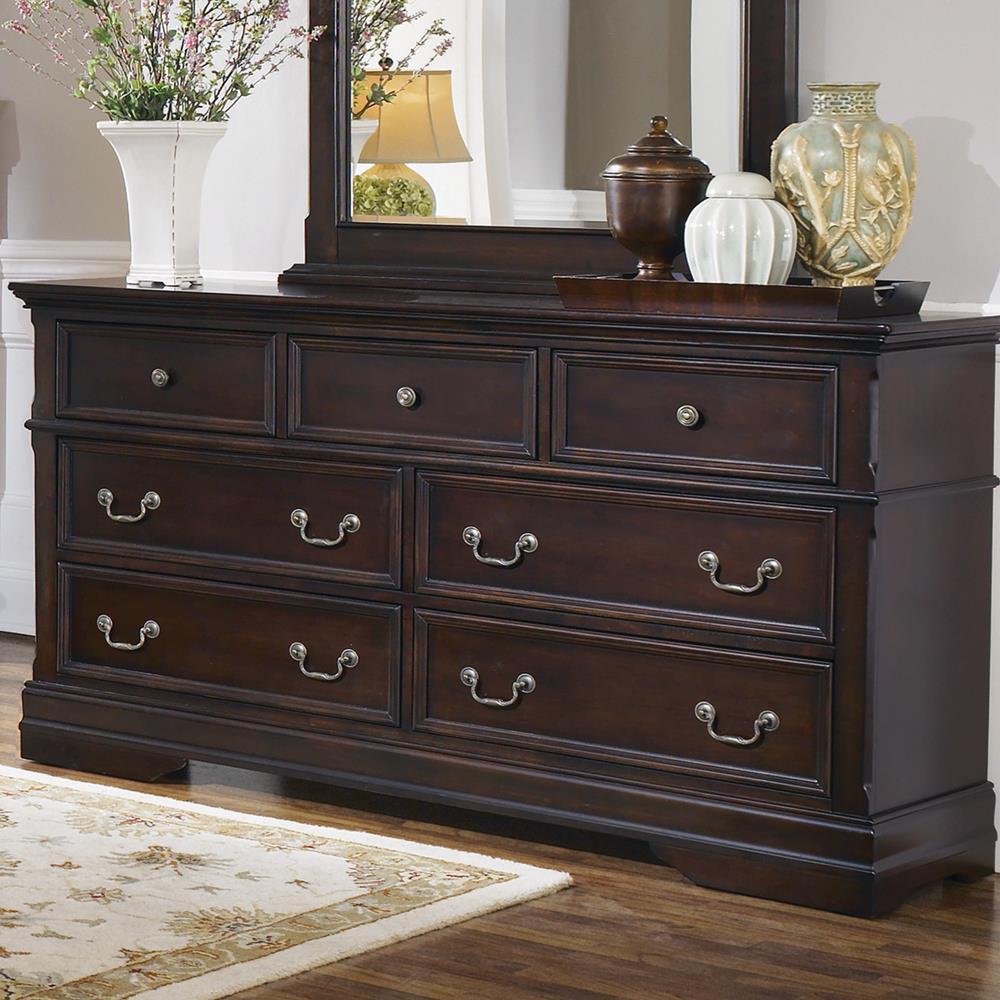 Cambridge 7-Drawer Rectangular Dresser Cappuccino