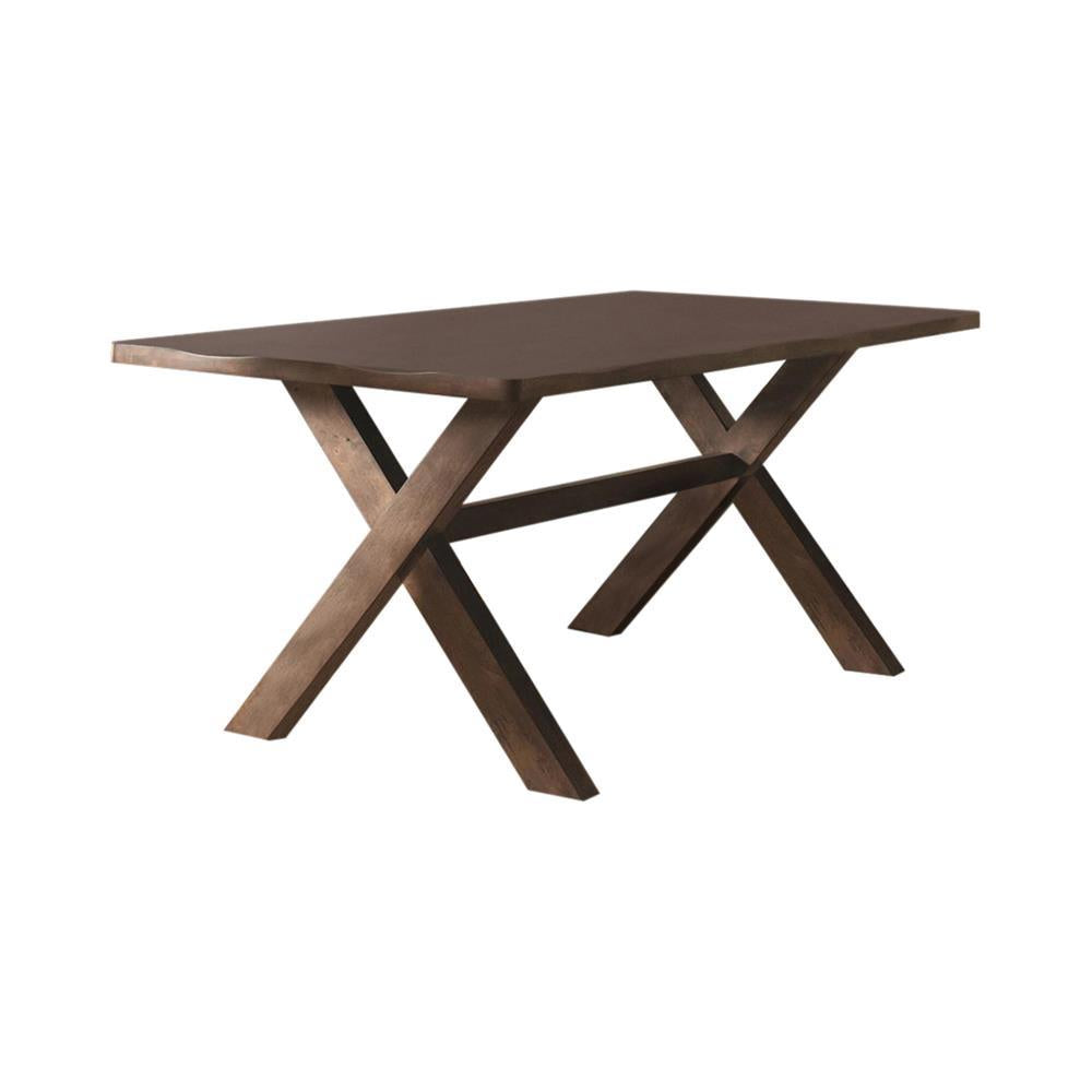 Alston X-Shaped Dining Table Knotty Nutmeg