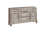 Bling Game 5-Drawer Dining Server Metallic Platinum