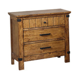 Brenner 3-Drawer Night Stand Rustic Honey