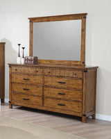 Brenner 8-Drawer Dresser Rustic Honey