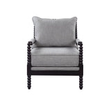 Blanchett Cushion Back Accent Chair Grey And Black