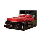 Phoenix 10-Drawer Eastern King Bed Deep Cappuccino