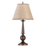 Ochanko Cone Shade Table Lamps Bronze And Beige (Set Of 2)