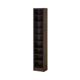 Eliam Rectangular Bookcase With 2 Fixed Shelves Cappuccino