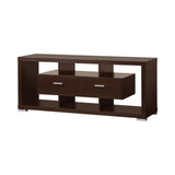 Darien 2-Drawer Rectangular Tv Console Cappuccino