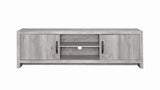 Burke 2-Door Tv Console Grey Driftwood