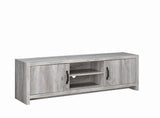 Burke 2-Door Tv Console Grey Driftwood