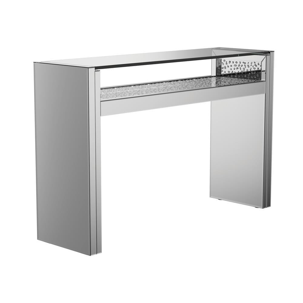 Edna 1-Shelf Console Table Silver