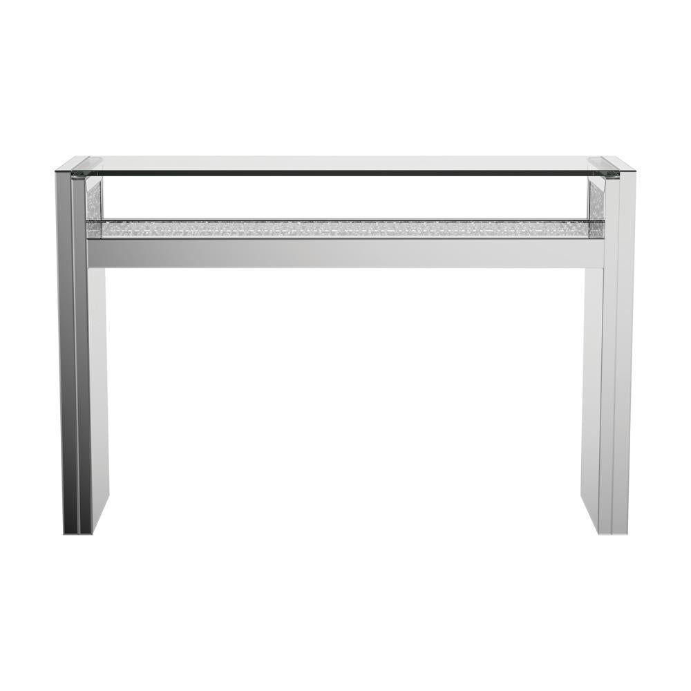 Edna 1-Shelf Console Table Silver