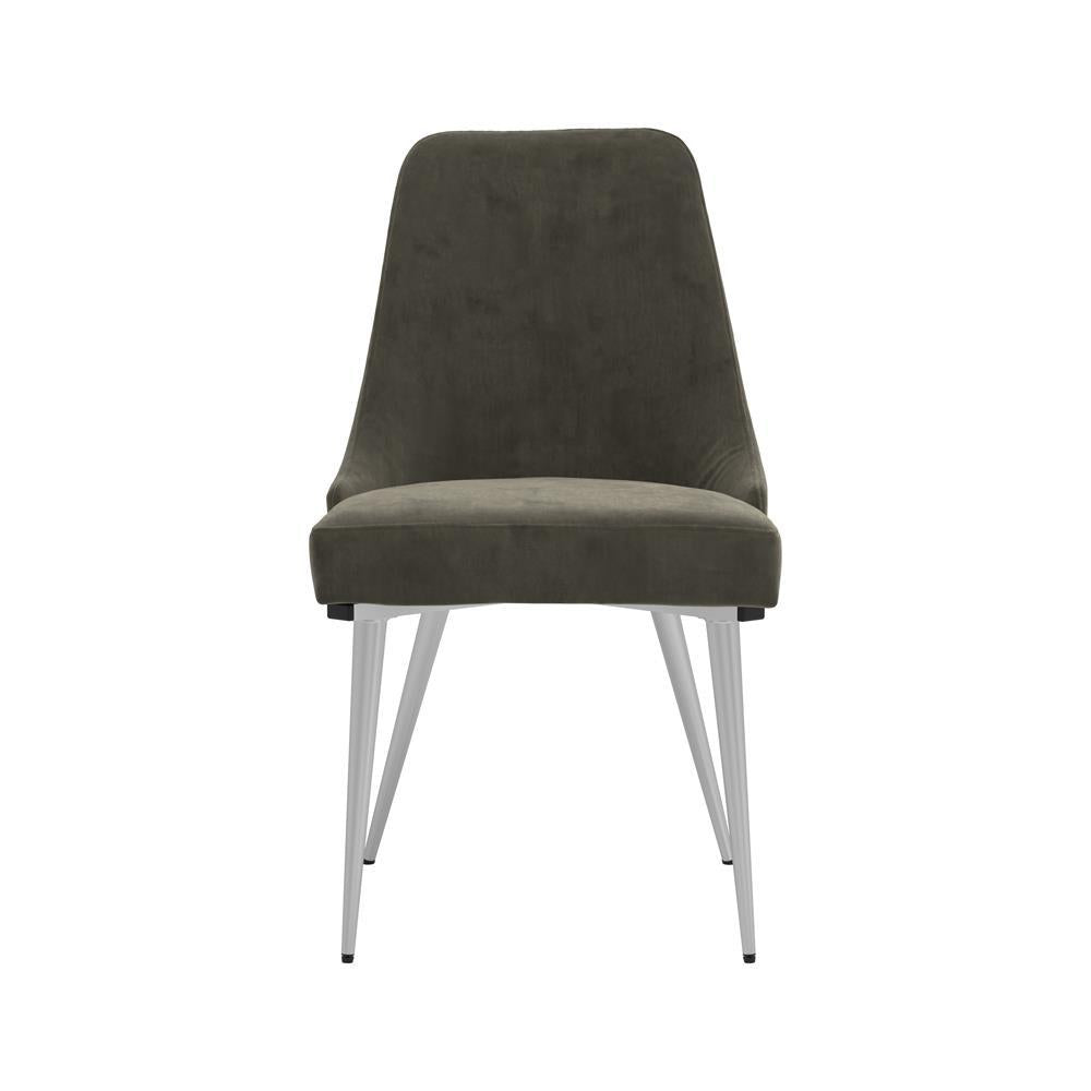 Cabianca Curved Back Side Chairs Grey (Set Of 2)