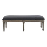 Alderwood Upholstered Bench French Grey