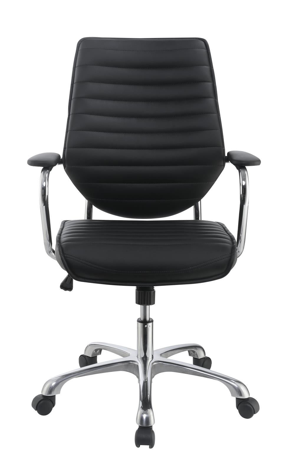 Chase High Back Office Chair Black And Chrome