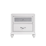 Barzini 2-Drawer Nightstand White