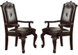 Crown Mark Kiera Dining Arm Chair in Warm Brown (Set of 2) 2150A image