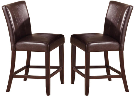 Crown Mark Ferrara Counter Height Chair in Dark Brown (Set of 2) 2723S-24 image