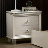 ALLIE Night Stand Beige & Rose Gold