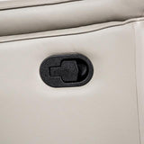 Bienne Sofa Manual Recliner White & Black