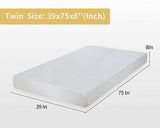 Artemisia 8" Memory Foam Mattress White