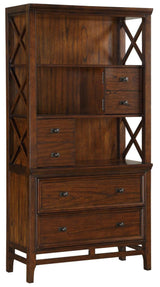 Frazier Bookcase in Brown Cherry 1649-18