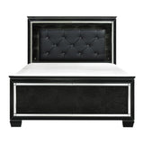 Allura King Panel Bed in Black