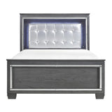 Allura Queen Panel Bed in Gray 1916GY-1*