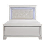Allura King Panel Bed in White