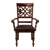 Creswell Arm Chair in Dark Cherry (Set of 2)