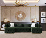 Jester Velvet Double Chaise Sectional