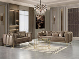Santana Velvet Sofa & Loveseat
