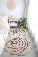 FAUX FUR Rug DOUBLE ROSE