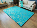 TIMMY-S SHAGGY Rug TD3396-B6-TEAL+GOLD