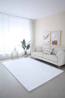 TIMMY-S SHAGGY Rug White-Silver