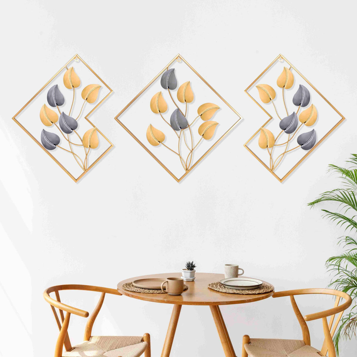 Metal Wall Art Decor Sculpture Set Design XW2211-6