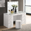 Crown Mark Furniture Avery Vanity in White B4850WH image