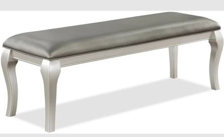 Crown Mark Furniture Caldwell Bench in Light Champagne image